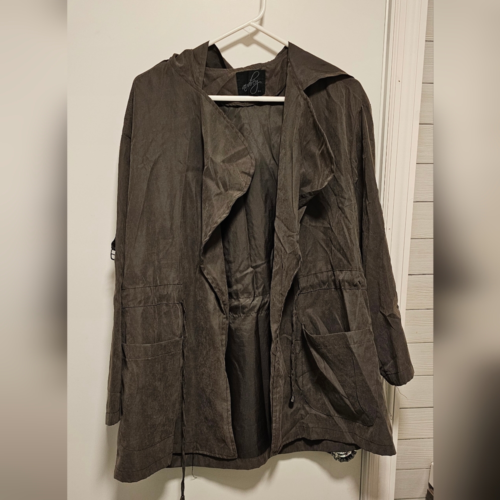 Audrey 3+1 size S Dark Grey Zipless Jacket